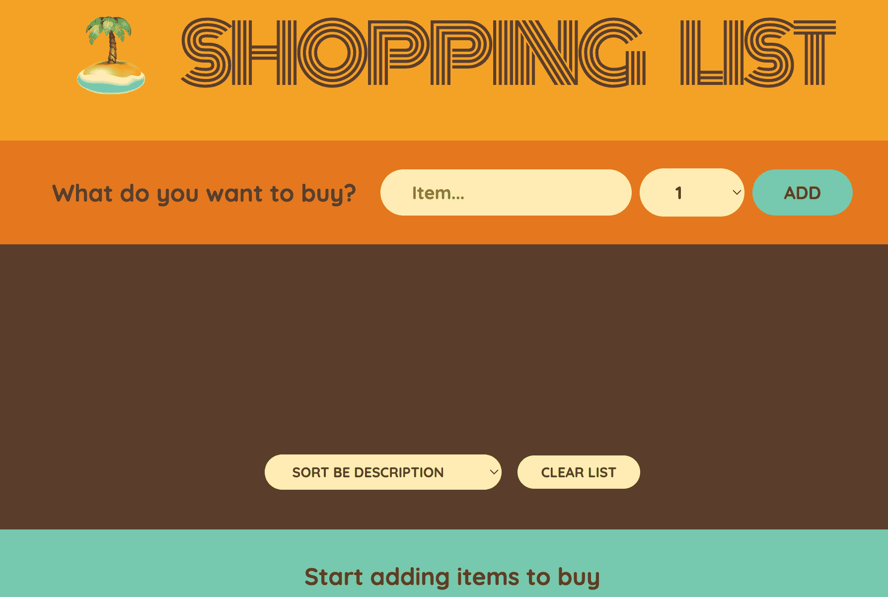 Shopping List App